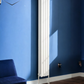 Vertical Designer Oval Column Radiator 1800x236mm Double White & Anthracite