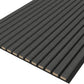 LOORA Charcoal Black Oak Acoustic Wood Wall Panels 2400X600mm