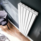 Vertical Designer Flat Panel Tall Radiator 1800x420mm Double White & Anthracite