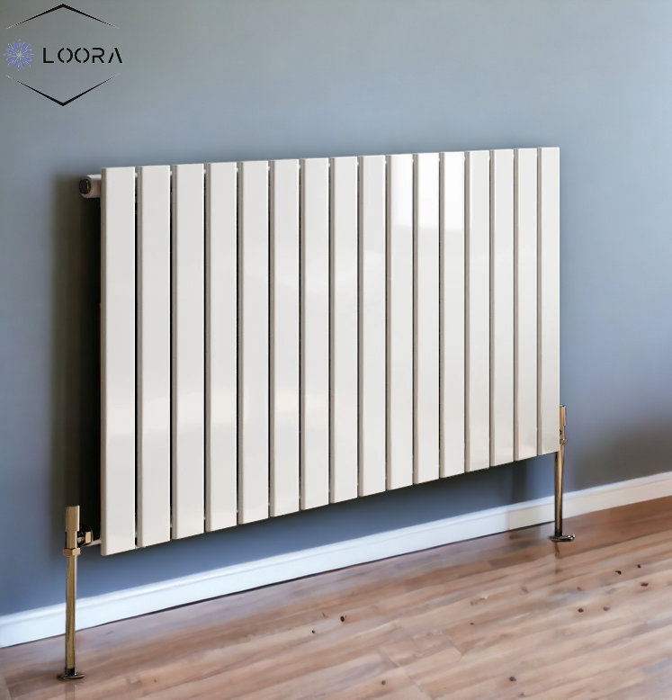 Flat Radiator Panel Radiator LOORA Horizontal Designer Flat Panel Radiator 600x1190mm Single White ...