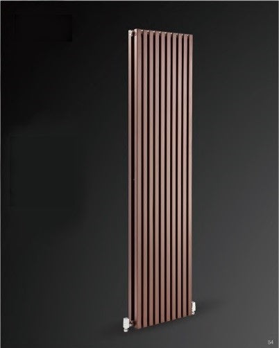Vertical Designer Square Double Panel Tall Radiator 1800x450mm Bronze ...