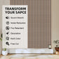 LOORA White Oak Acoustic Wood Wall Panels 2400X600mm