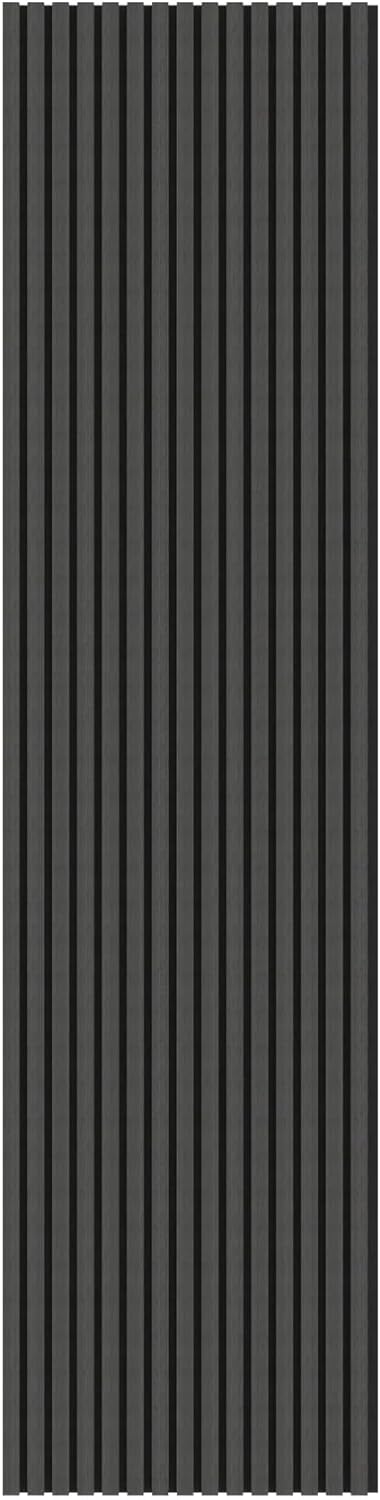 LOORA Charcoal Black Oak Acoustic Wood Wall Panels 2400X600mm